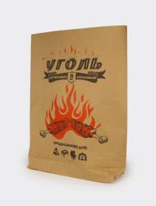 Пакет бумажный 66*49,5*10 "Уголь 5 кг" 1/50