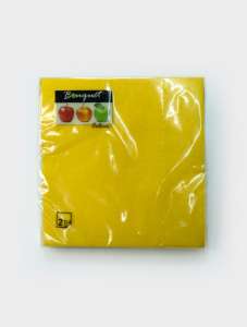 Салфетки Bouquet Colour 33*33 см. 2-сл. 20 л. желтые  1/12